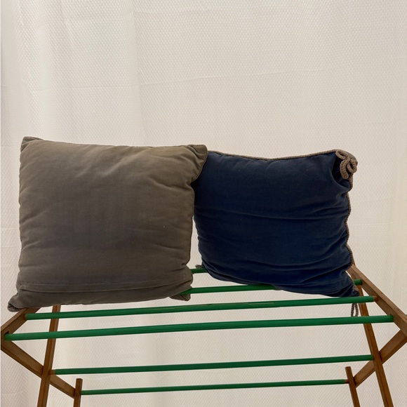 Petit Point Flower basket and butterfly pillows - Picture 5 of 7